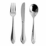 Safrano Stainless Steel Children's Flatware Set, 3-Pieces by Heritage Mint