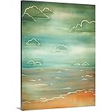 David Bromstadプレミアムシックラップキャンバス壁アート印刷題名ビーチII 30" x 40" 2350092_24_30x40_none