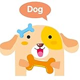 子供のベッドルームのための[かわいい犬]ライトスイッチおかしいウォールステッカー・壁用シール、10個入り
