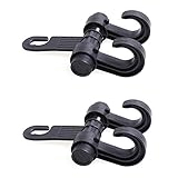 TOOGOO 2 x車バックシートフックHiddenヘッドレストハンガー、ユニバーサルホルダー財布ハンドバッグGroceryショッピングバッグ布コート