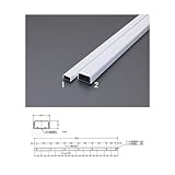 エスコ EA947JA-1 25.4x12mm 1.8m メタルモール(ホワイト) ESCO