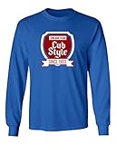 Wrigleyシカゴ古いスタイルメンズ長袖Tシャツ