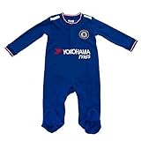 Baby Clothing - Official Chelsea FC Baby Sleepsuit (0 - 3 Months) - Novelty Baby Football Gift Ideas