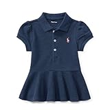 ポロ ラルフローレン コットンメッシュ・半袖ポロシャツ[ネイビー](女の子12～24か月用)24Mサイズ [並行輸入品]
