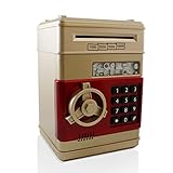セーフCoin Bank for Kids – Authentic ATM Moneyセーバーは現金、玩具、とジュエリー内側安全Inside – 自動Bills挿入し、電子パスワード – Cool P