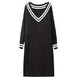 【 アウトレット 】(マーシェル) Marshel マタニティ Vネック ニットワンピース ブラック L