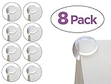 8 PACK Clear Corner Guard Protector Cushion with Pre-Applied Adhesive Strips - Holds Firm with No Da