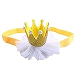 LUERME ヘッドバンド　ベビー　ヘアバンド　写真撮影　可愛い　帝冠　綿　撮影用 (色2)