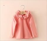 Star Baby春の新型女児2017子供服を着ます赤ちゃんTシャツ/パーカー ベビー キッズ 女の子/Tシャツ-SMX011 (120CM, PINK)