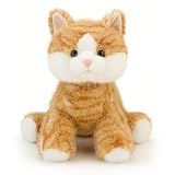 猫 ぬいぐるみ ふわふわ 動物 どうぶつ 可愛いぬいぐるみ 誕生日 プレゼント ギフト (茶トラ猫, 大きい)