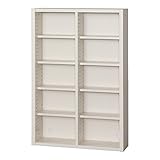 小島工芸 日本製 組立不要 健康仕様のFフォースター 耐荷重に優れた中がしっかりつまった丈夫な棚板 奥行20cm 薄型オープンシェルフ ESOP-75P ホワイト [幅75.2cm 高さ110.2cm] 2319131