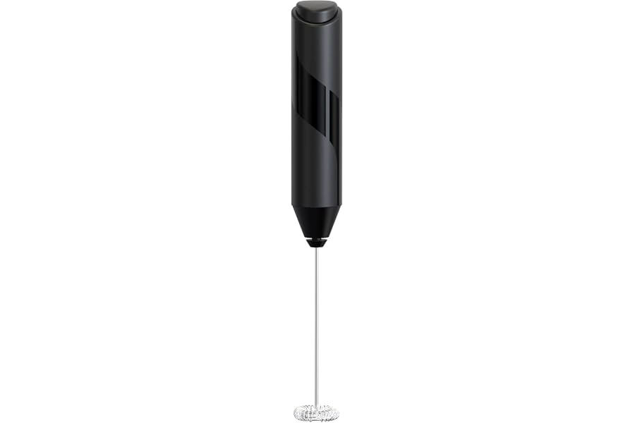 Whisk Milk Frother, Handheld Electric Blender Stick, Drink Mixer with Food Grade Stainless Steel Stirrer, Foam Maker for Coff
