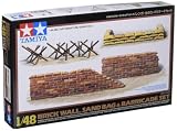 タミヤ 1/48 ミリタリーミニチュアシリーズ No.08 レンガ・土のう・バリケードセット プラモデル 32508