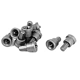 uxcell　クロスヘッド乾式壁　ドリルビットねじセッター　3mm x 6.35mm 10個入り