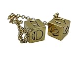 Custom 3d Stuff Smuggler's Dice 正確なアンティーク風ゴールドメッキソロダイス(大)