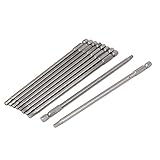 uxcell　六角ドライバーインターフェイス　メタル　六角エンド　4mm　長さ　150mm　10個入り