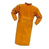 Perfk 溶接保護ジャケット　作業服　溶接用　エプロン　保護　カバー　全４サイズ２色選べ - 110cm オレンジ