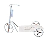 アイアンサイクル Ｓサイズ(ホワイト) 自転車 ブルー ホワイト アンティーク風 文字入り