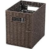 ちどり産業 ペーパー バスケット カラーボックス対応 ハーフタイプ ダークブラウン CH-405DBR 代引不可