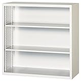 アール・エフ・ヤマカワ:スチールオープン書庫3×3型 オフホワイト P303-AW