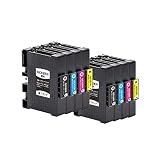【SEASKY】 GC42H 4色セット x2 顔料 お得な8個セット 【Lサイズ】 リコー RICOH プリンター用 GC42 互換 インクカートリッジ 互換インク ICチップ付 残量表示機能付 プリンターインク ISO9001認証工場 SG 5200 / SG 5200 FT(フロント手差しモデル) (GC42 GC42H GC42KH GC42CH GC42MH GC42YH)
