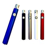 CBD,ヴェポライザー,510スレッド(規格)バッテリー,ベイプ,350mAh,3.4V / 3.7V / 4.2V,予熱モード,ワックス,リキッド,Happy9,ペン, (Silver)
