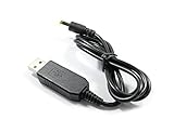 USB to DC12Vプラグ電源ケーブル 1m (プラグ外径5.5/内径2.1mm)