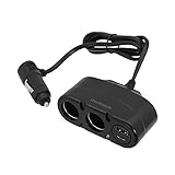 オウルテック シガーソケット分配器 2連 Power Delivery 対応 PD 30W Type-C Type-A ダイレクトタイプ 角度調整可能 ブラック OWL-CCUCD2D-BK