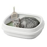 アイリスオーヤマ 猫 トイレ ネコのトイレ スコップ付き ホワイト