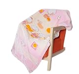 ベビー毛布厚い冬子供かわいい漫画Nap ( 100 by 130 cmピンク