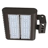 Morris 71542 100W 5000K LED Flat Panel Flood Light with Trunion Mount, 11000 lm, 120-277V, Bronze [並