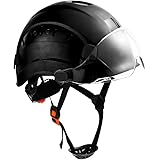 SMASYS Safety Hard Hat Helmet- Adjustable ABS Climbing Helmet 6-Point Suspension Perfect for Construction and Climbing