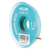 ホーザン(HOZAN) ハンダ吸取線(solder wick) ソルダーウィック 全長1.5m 線幅1.3mm H-35-1.3