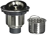 zuhne EXOステンレススチールキッチンシンクバスケットStrainer Set for標準3.5 " Drain、3ピース
