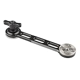 CAMVATE カメラ延長アーム ロゼット延長アダプター ハンドグリップエクステンションアーム 拡張 角度調整可能 FS7/A7s/A7RII/A7s2/A7sIIカメラに適用(黒い蝶ナット）