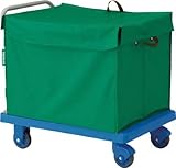 トラスコ中山 グランカート サイレント 蓋付ハンドトラックボックス付 900X6 (1台) TP-X902-THB