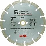 Segmented Rim Dry Cut Diamond Blade-7" SEGMENTED RIM BLADE (並行輸入品)