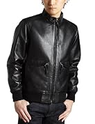 Lambskin Stand-collar Blouson 3225-106-0872: Black Lambskin Stand-collar Blouson 3225-106-0872: Black