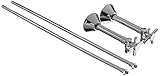 Jaclo 629 – 4-62-pn 1 / 2 " OD X 3 / 8 " SWTバルブキットwith CRS、ポリッシュニッケル