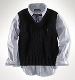 【並行輸入】RALPH LAUREN(ラルフローレン) ボーイズ 人気定番コットンニットベスト Ｍ（10～12＝150サイズ）