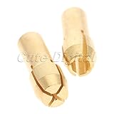 Dagly（TM）10PCSのドレメルアクセサリー真鍮コレットミニドリルチャック回転工具用4.8ミリメートルシャンク0.5 / 0.8 / 1.0 / 1.2 / 1.5 / 1.8 / 2.0 / 