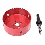 SODIAL(R) 6mm ツイスト掘削ビット木製鉄切削　90mm 直径　バイメタルホールソー　カッターツール