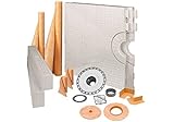 Schluter KERDI 48 " x 72 "シャワーキットwithステンレススチールドレイン