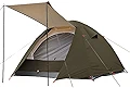 「公式」PYKES PEAK(パイクスピーク) MULTI DOME テント 2~3人用 5色」フライシート付き【UVカット率99%以上 / 耐水圧PU2000mm】 キャンプテント ドームテント シルバーコーティング【ペグ・ロープ・キャリーバッグ付き】【WTP-OLIVE】