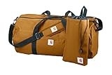 Carhartt Trade Series 2 in 1 Packable Duffel with Utility Pouch, Large, Carhartt Brown [並行輸入品]