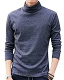 [WEEN CHARM] インナーシャツ メンズ ハイネック カットソー 長袖 tシャツ 無地 保温 ストレッチ モックネック インナー 暖かい Tシャツ 冬秋