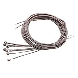 Qtheute(クテウテ) 7 PCSベースワイヤーシルバーメッキギターパーツアクセサリー7弦エレクトリックベース