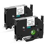 Greateam tzeテープ 9mm 白互換ブラザーtze-221 ブラザー工業 ピータッチ テープ 9mm幅, 2個セット