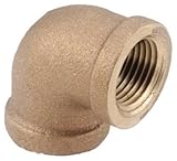 90 degrees Red Brass Threaded Elbow-1/2" 90D BRASS ELBOW (並行輸入品)