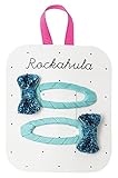 Rockahula Kidsロッカフラキッズ/H473B/ミニグリッターリボンクリップ/ターコイズブルー